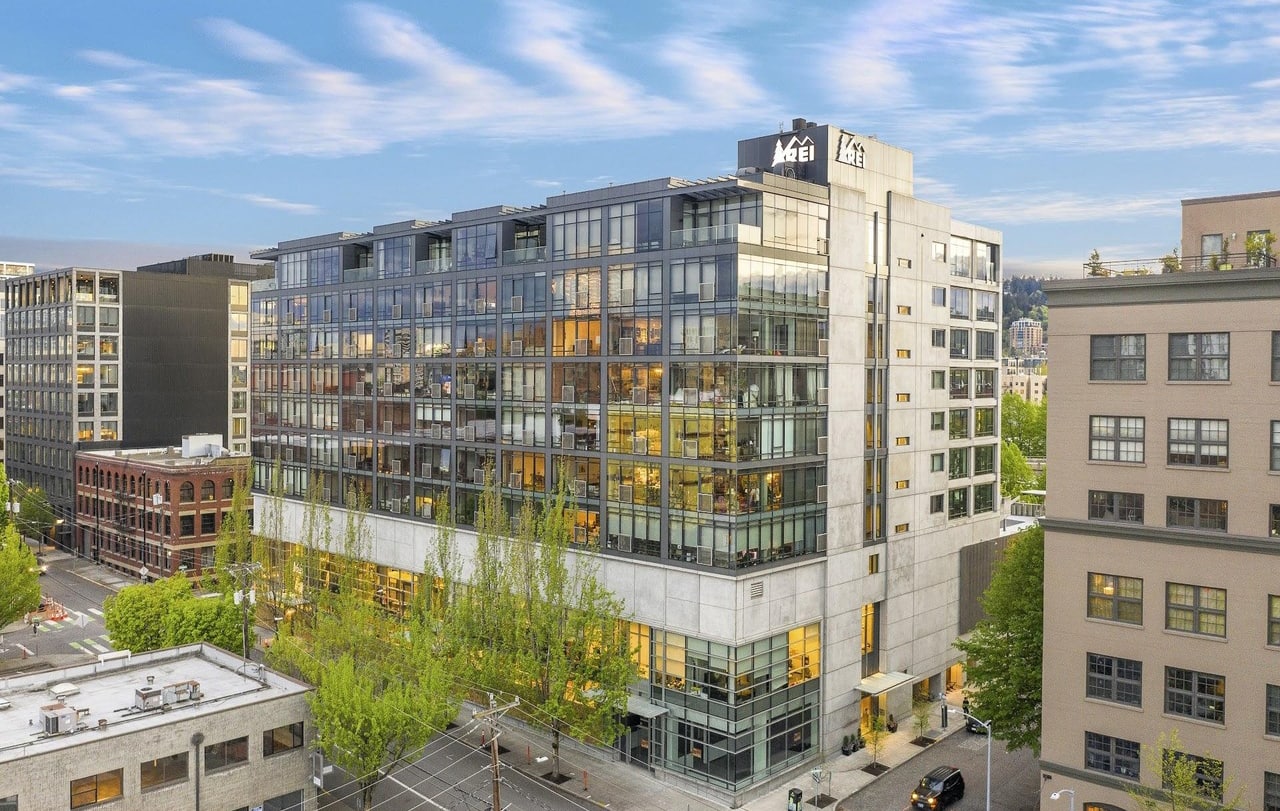 The Edge Lofts building exterior in Portland's Pearl District